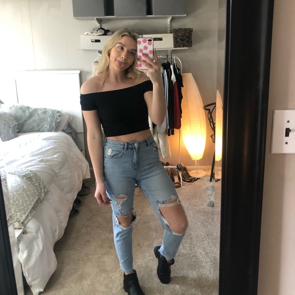 SHEIN off the shoulder top M - Picture 2 of 9